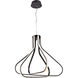 Dahlia LED 26.6 inch Black Pendant Ceiling Light