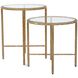 Tetro 22 X 18 inch Brass Nesting Tables