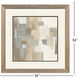 Patches I Gray and Beige and Brown and Neutral Framed Art