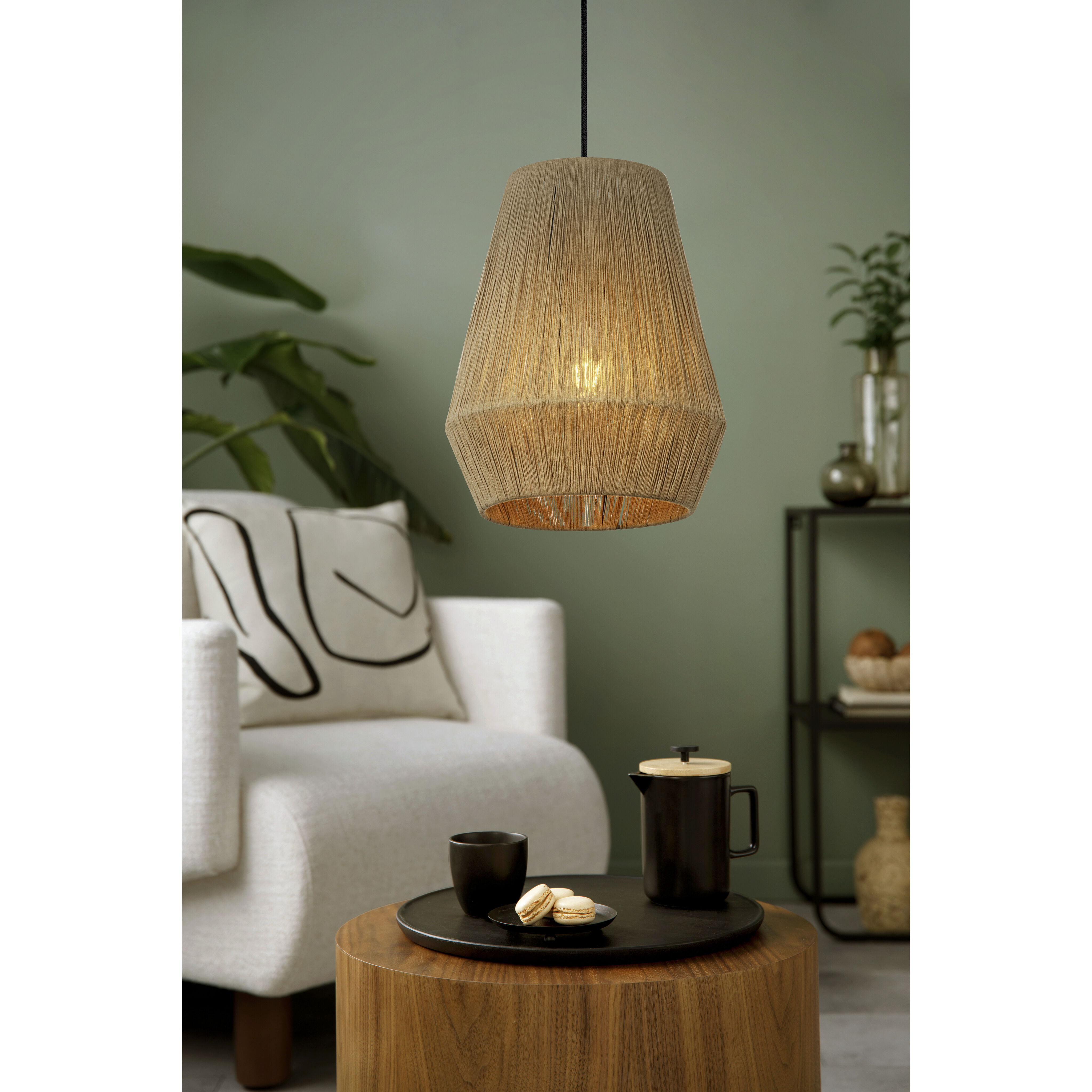 Alderney 1 Light 11.81 inch Black Pendant Ceiling Light