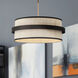 Harbor Wrap 6 Light 28 inch Legacy Brass and Dark Bronze Pendant Ceiling Light