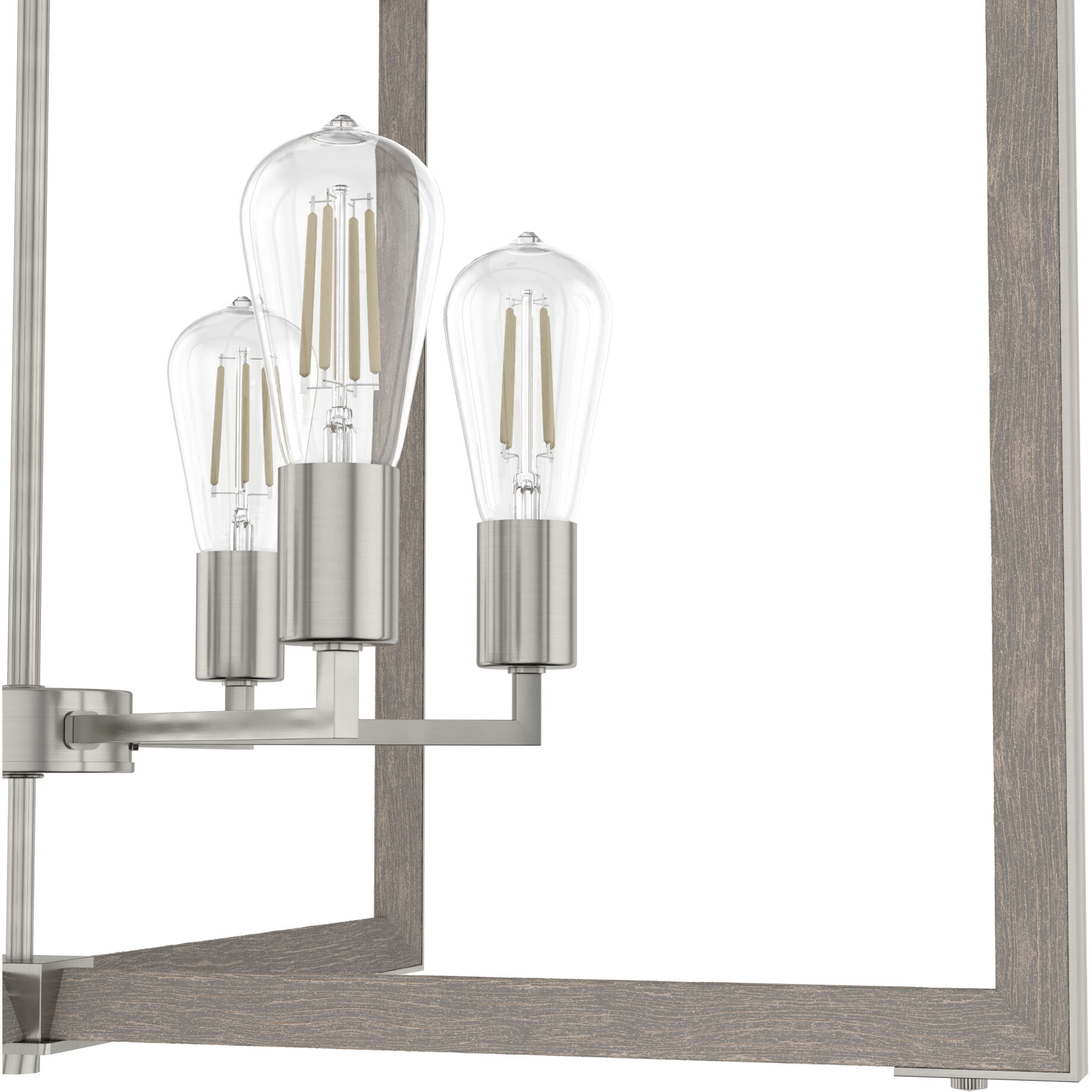 Woodburn 6 Light 30.5 inch Brushed Nickel Pendant Ceiling Light