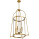 Rosedale 4 Light 23 inch Warm Brass Pendant Ceiling Light
