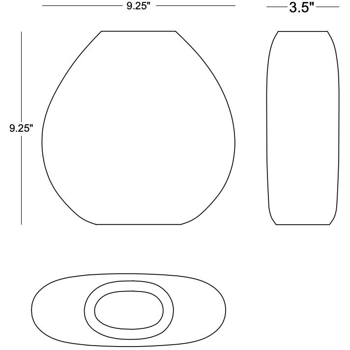 Nellie 9.25 X 3.5 inch Vase