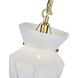 Bolsa 1 Light 8 inch Winter Brass Pendant Ceiling Light