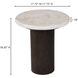 Landon 18.5 X 17.72 inch Beige Accent Table