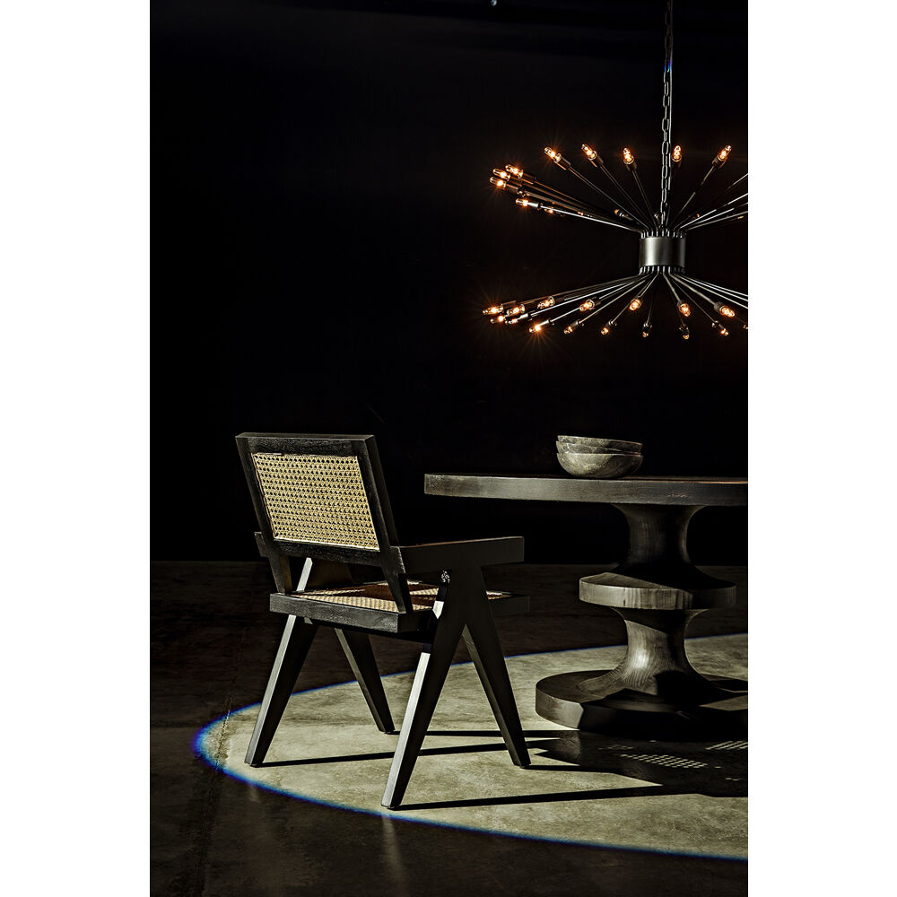 Lampberto 48 Light 45 inch Matte Black Chandelier Ceiling Light