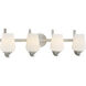 Shyloh 4 Light 31 inch Brushed Nickel Bath Light Wall Light