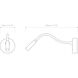 Lucca 17.13 inch Bronze Interior Reading Light Wall Light