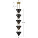 Versus 5 Light 10 inch Urban Bronze Pendant Ceiling Light