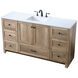 Soma 60 X 19 X 34 inch Natural Oak Vanity Sink Set