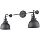 Skillet 2 Light 26 inch Matte Black Sconce Wall Light