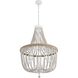 Jolie 5 Light 24 inch Antique White Pendant Ceiling Light
