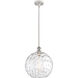 Ballston Athens Water Glass LED 12 inch White and Polished Chrome Mini Pendant Ceiling Light