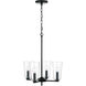 Portman 4 Light 17.5 inch Matte Black Pendant Ceiling Light