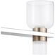Amelia LED 24 inch Polished Nickel and Champagne Gold Vanity Light Wall Light