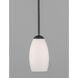 Taylor 1 Light 5 inch Textured Black Mini Pendant Ceiling Light