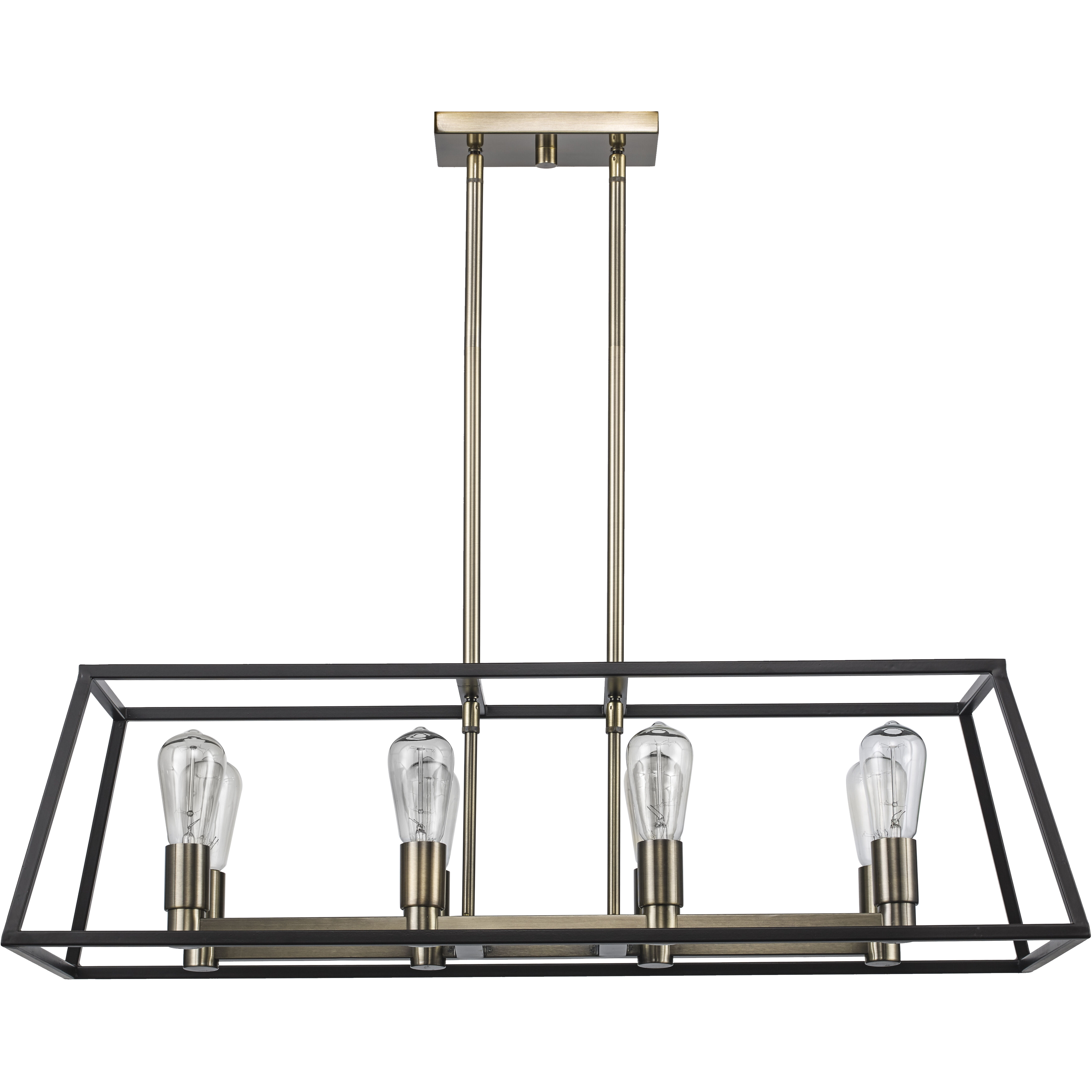 Adams 8 Light 35 inch Rubbed Oil Bronze Pendant Ceiling Light