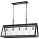 Tremont LED 36.5 inch Matte Black Linear Chandelier Ceiling Light