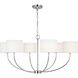 kate spade new york Sawyer 6 Light 36 inch Polished Nickel Chandelier Ceiling Light