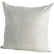 Ella 22 X 22 inch Grey Pillow Cover