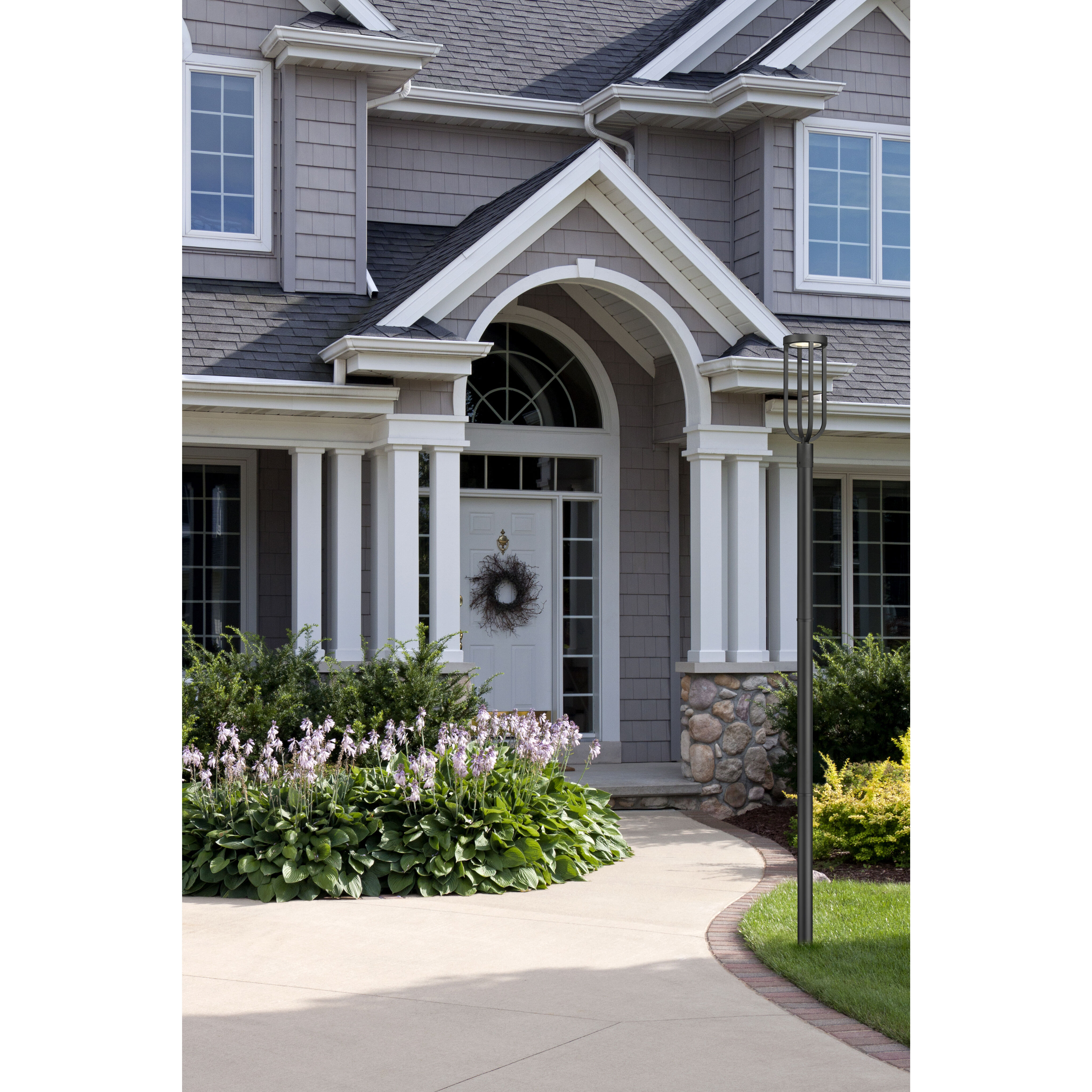 Leland LED 118.75 inch Sand Black Outdoor Post Mounted Fixture