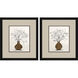 Branches in Urn Black and Neutral and Beige and Multi Framed Art, Propac