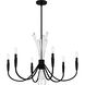 Cecily 6 Light 32 inch Matte Black Chandelier Ceiling Light