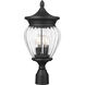 Davina 3 Light 20.25 inch Black Outdoor Post Mounted Fixture in G9