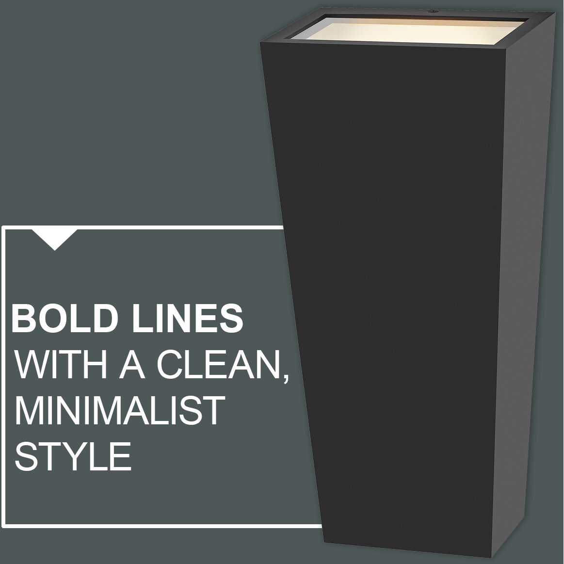 Coastal Elements Cruz LED 11 inch Black Outdoor Wall Mount Lantern