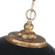Alison Pendant Ceiling Light in Weathered Black Iron