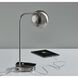 Emery 19 inch 60 watt Brushed Steel Supercharger Desk Lamp Portable Light