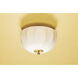 Meshelle 1 Light 13.5 inch Aged Brass Flush Mount Ceiling Light