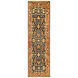 Taj Mahal 36 X 24 inch Black, Burnt Orange, Tan, Wheat, Camel Rug