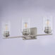 Park Ridge 3 Light 22 inch Satin Nickel Bathroom Light Wall Light