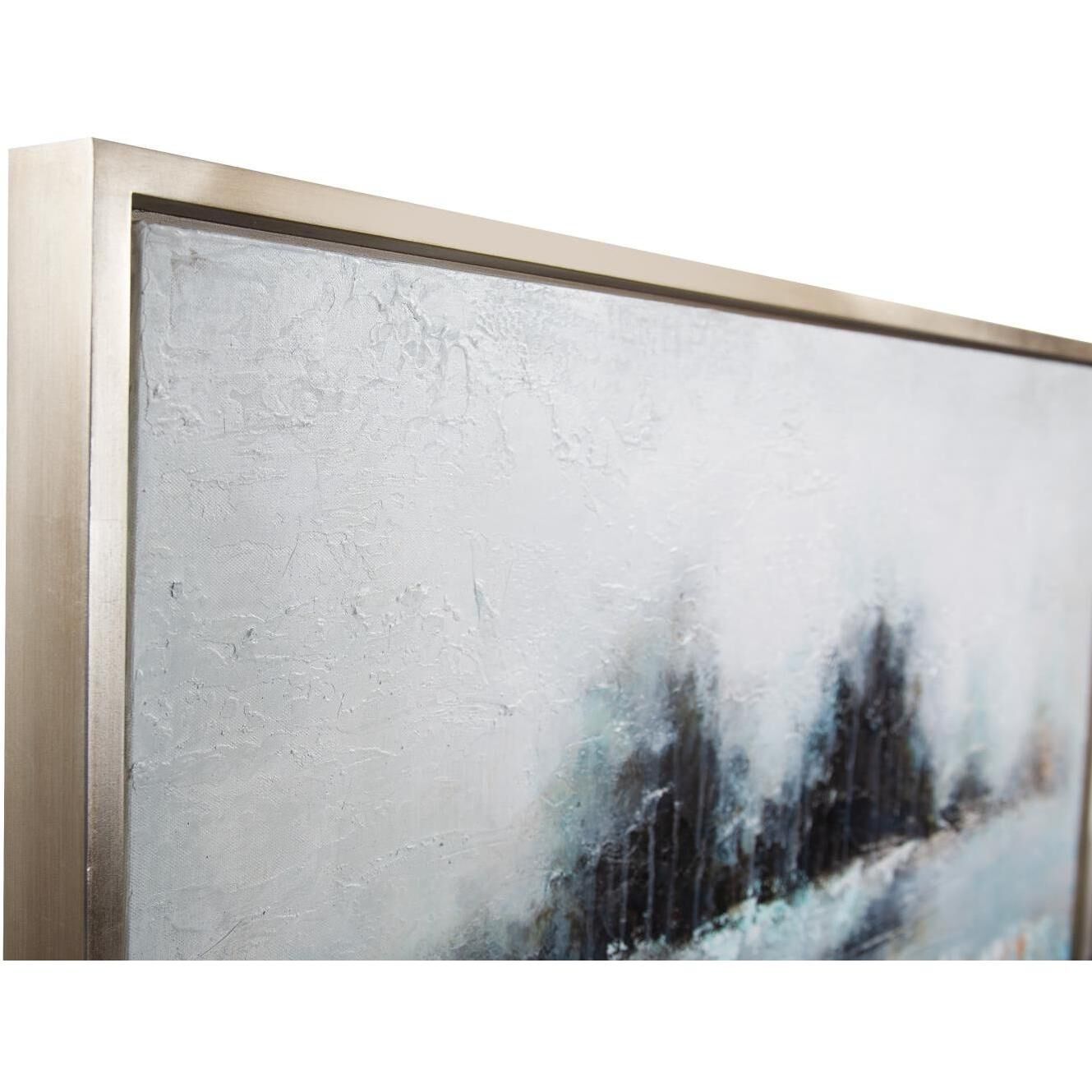 Mist Of The Valley 61.75 X 41.75 inch Hand Painted Canvas