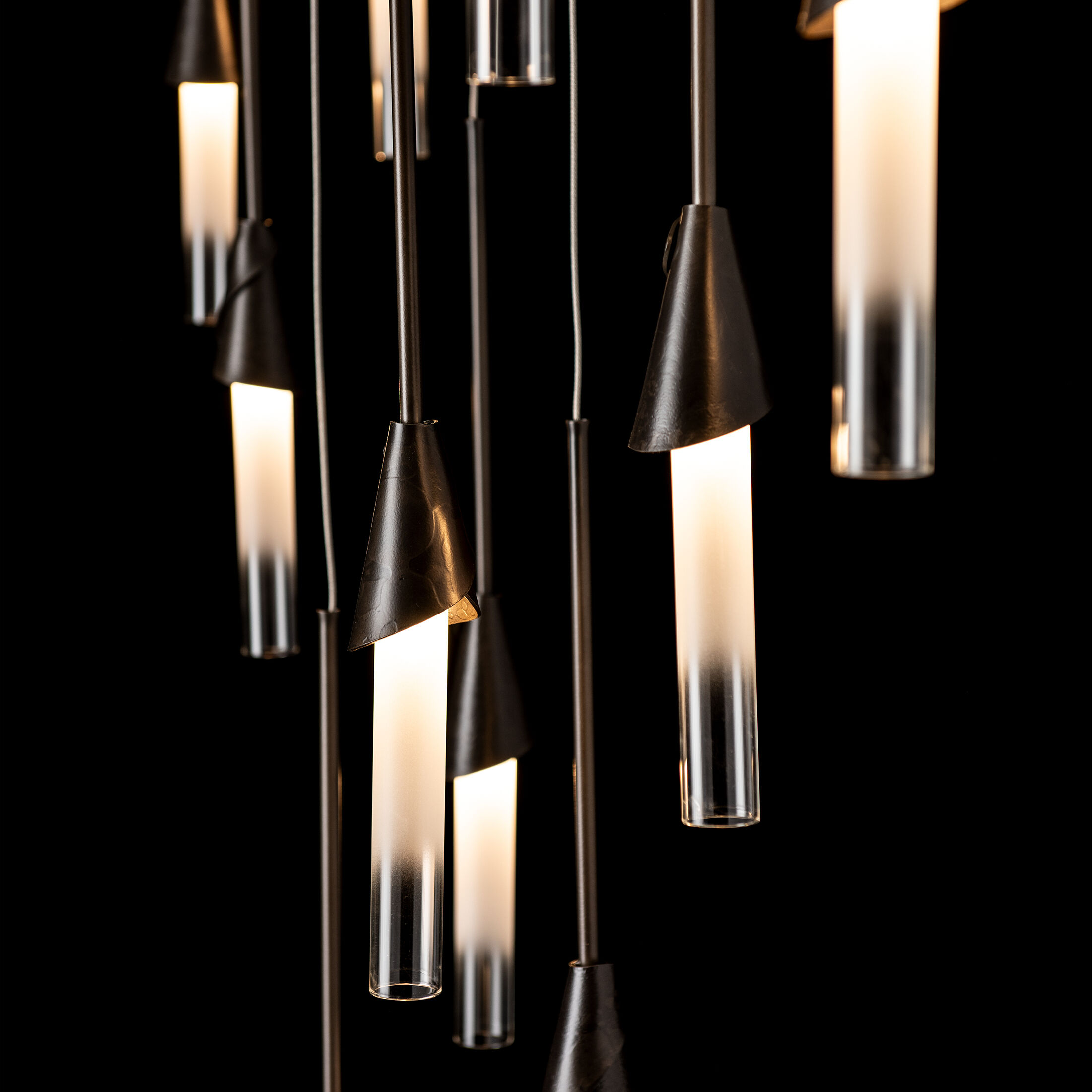 Lilium 10 Light 44.5 inch Dark Smoke Linear Pendant Ceiling Light