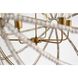 Ava 34 inch Gold Chandelier Ceiling Light
