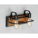 Black Forest 2 Light 15.75 inch Black and Ashbury Bath Vanity Wall Light
