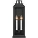 Aspen 2 Light 19 inch Matte Black Outdoor Sconce