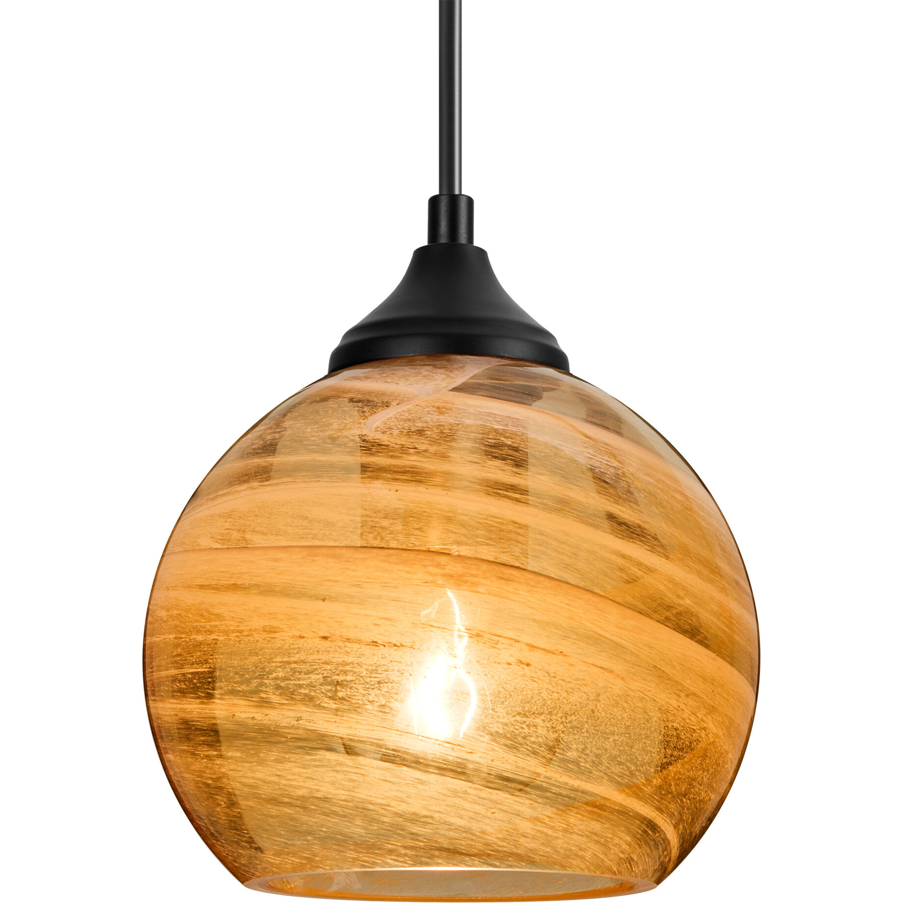 Jilly 1 Light Black Outdoor Pendant