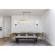Winham 6 Light 49 inch Antique Gold Linear Chandelier Ceiling Light