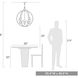 Jules 6 Light 25.5 inch Antique Black Iron Chandelier Ceiling Light