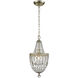 Morley 1 Light 8 inch Champagne Gold Mini Pendant Ceiling Light