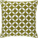 Perimeter 18 X 18 inch Lime and White Throw Pillow