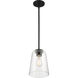 Calhoun 1 Light 8 inch Matte Black Pendant Ceiling Light, Essentials