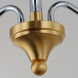 Clarion 3 Light 24 inch Polished Chrome/Satin Brass Multi-Light Pendant Ceiling Light