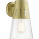 Covington 1 Light 11 inch Soft Gold Outdoor Wall Lantern, Medium