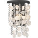 Shimmering Elegance 1 Light 4 inch Sand Coal Wall Sconce Wall Light