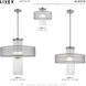 Alexis 4 Light 24 inch Brushed Nickel Pendant Chandelier Ceiling Light